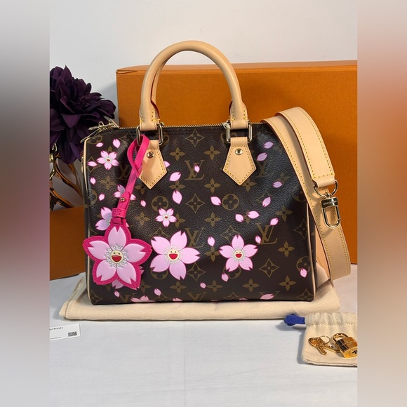 New Louis Vuitton TM Speedy Bandouliere Cherry Blossoms SOLD - Picture 1 of 16